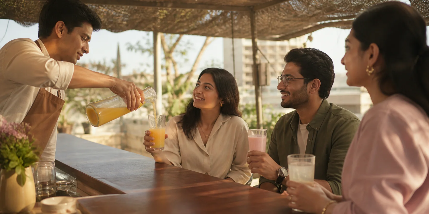 Beverage applications shown across dairy and non-dairy product contexts